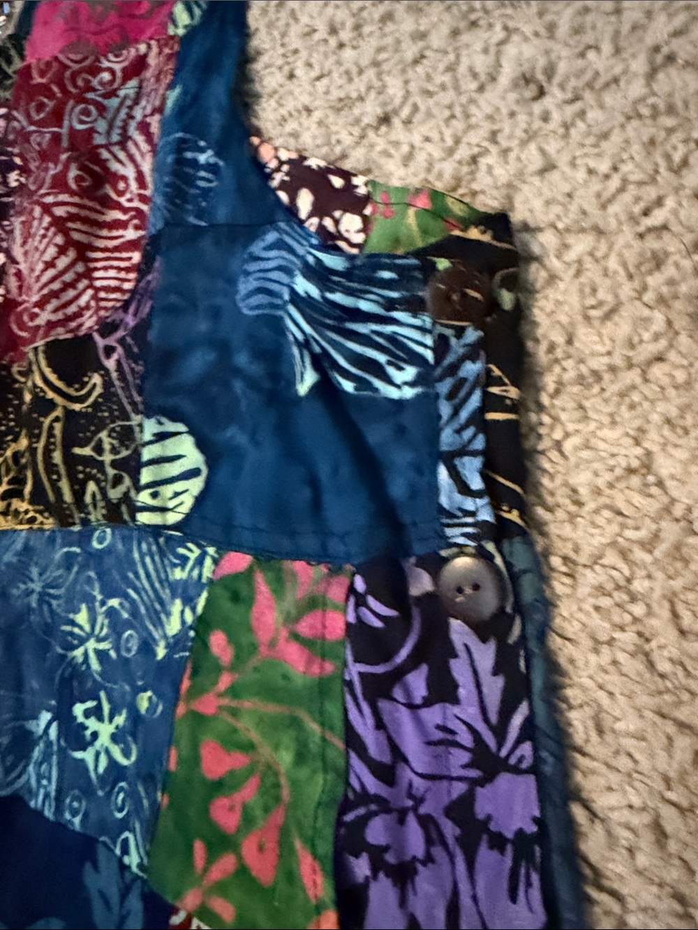 Colorful Patchwork Overalls - Picture 4 of 5